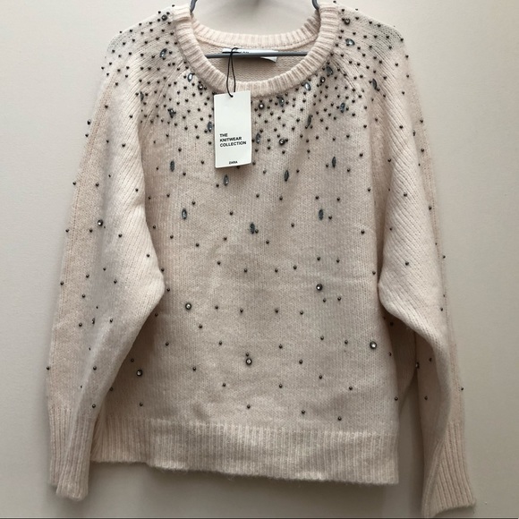 ❤️SOLD OUT❤️ZARA BEADED SWEATER - Picture 7 of 8